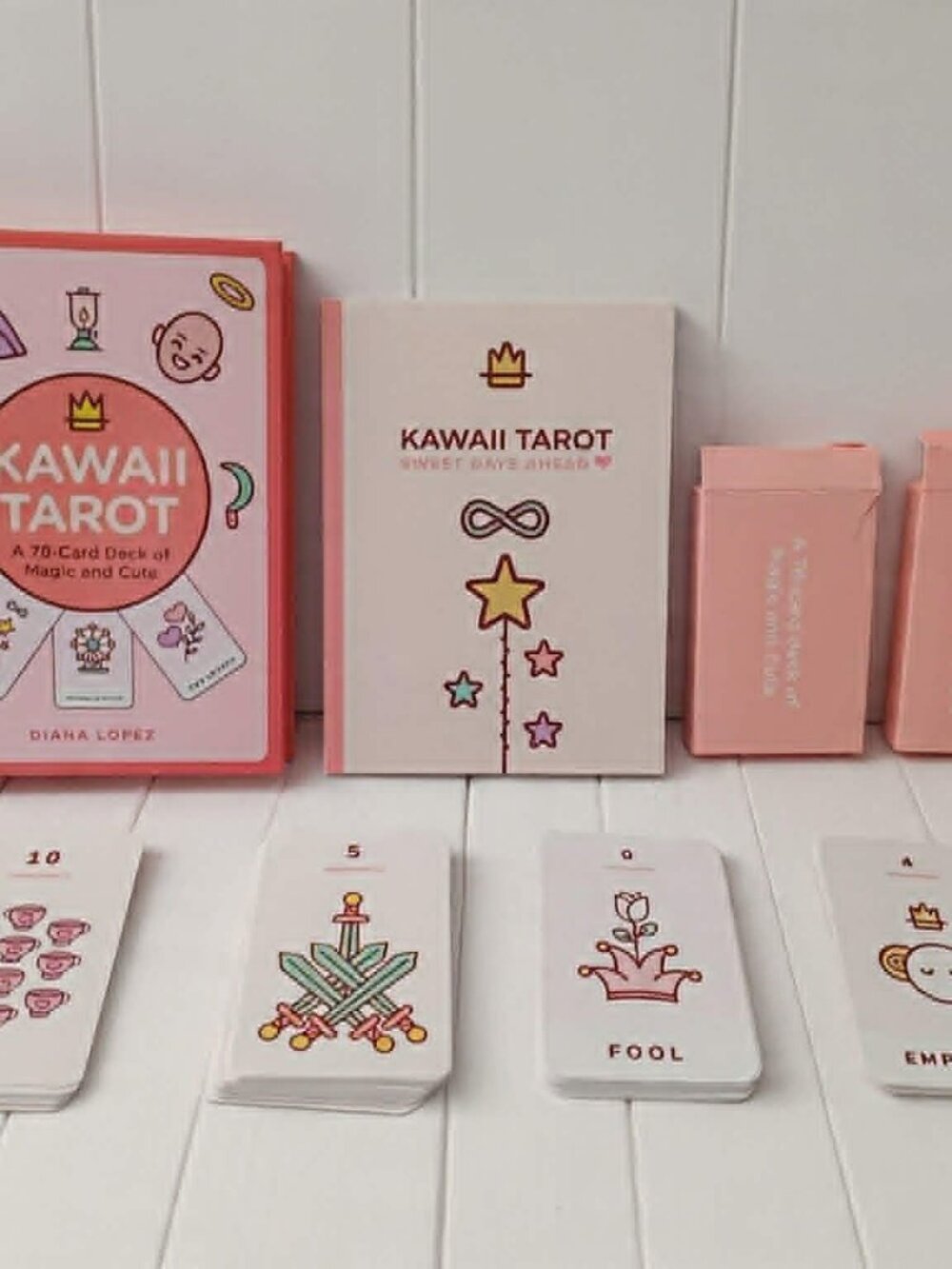 Pink Kawaii 78-Card Deck by Diana Lopez - Complete